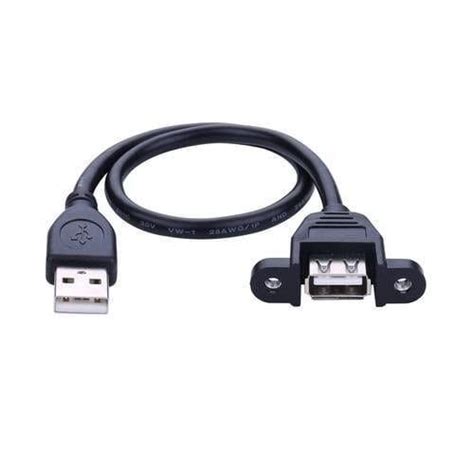 buy panel mount usb cable a male to a female affordable price