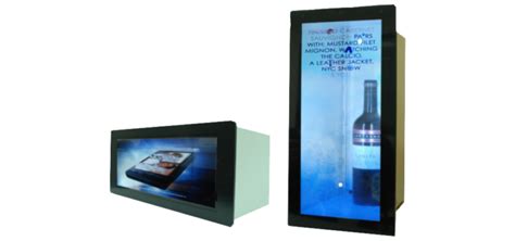 Transparent displays and showcases for retail displays / museum displays