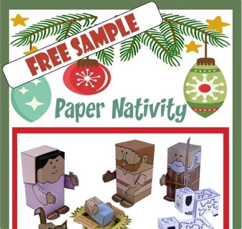 Papermau Christmas Time Little Nativity Scene Paper Model By My