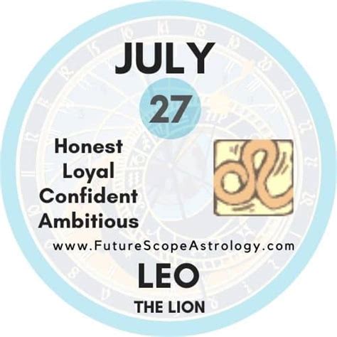 July 27 Birthday Personality Zodiac Sign Compatibility Ruling