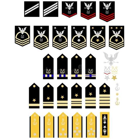 √ Us Army Rank Insignia 1960 Navy Visual