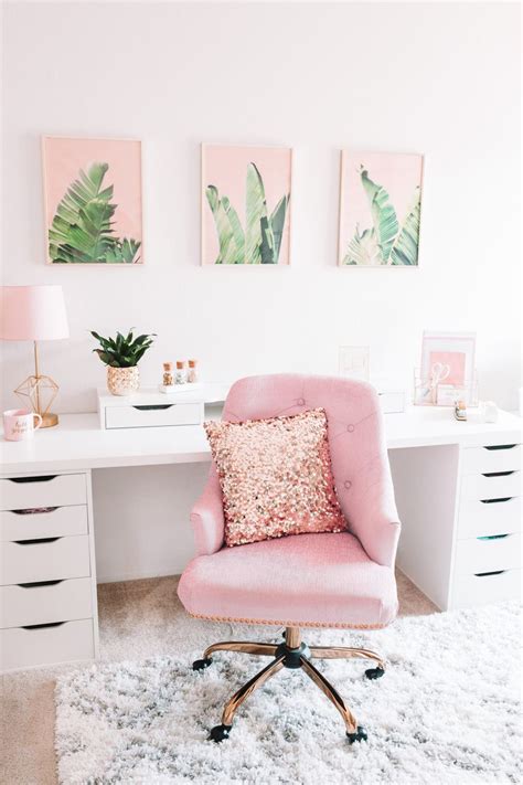 10 gorgeous and easy feminine home office decor ideas