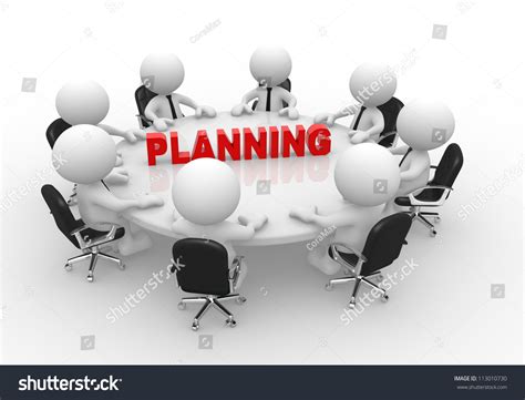 3d People Men Person At Conference Table Business Meeting And