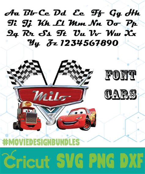Cars Alphabet Svgpng Disney Font Geotv Craft Supplies And Tools