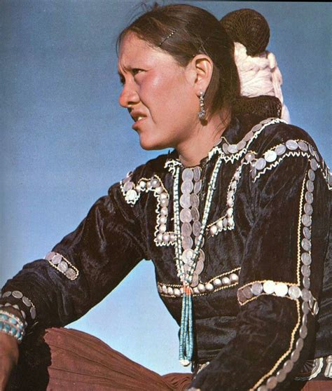 Traditional Navajo Coin Blouse Navajo Women Native American Fashion