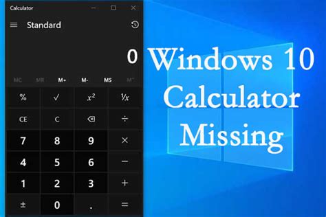 Calculator Missing Windows 10 Powershell Feqtuia