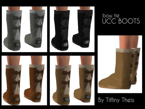 The Sims Resource Ucc Boots With Bows