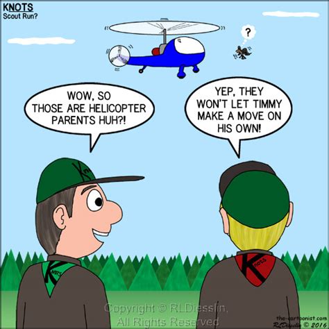 Helicopter Parents Knots Scout Cartoon For March 2016