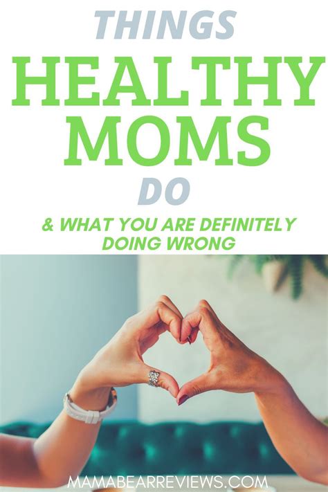 Things Healthy Moms Do Mama Bear Reviews In 2020 Healthy Mom Moms