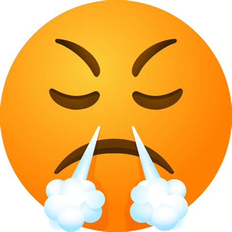Face With Steam From Nose Emoji Emoji Download For Free Iconduck