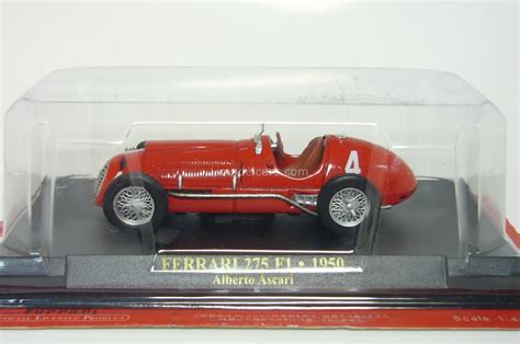 Ferrari debuteert in de formule 1 in 1950 bij de grand prix van monaco met een f1 versie van de ferrari 125. MODEL CARS Ferrari 275 F1 Alberto Ascari #4 1950 Ge Fabbri 1:43