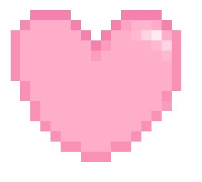 Heart Pixel Cute Aesthetic Pink Freetoedit Sticker By Rvluv