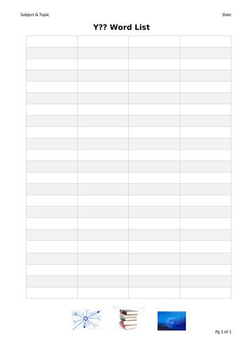 Blank Wordsearch Grid Template Teaching Resources