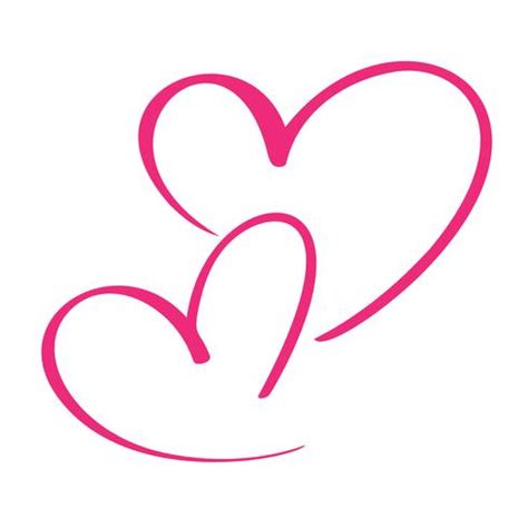 Download transparent heart logo png for free on pngkey.com. Two lovers heart. Handmade vector calligraphy. Decor for ...