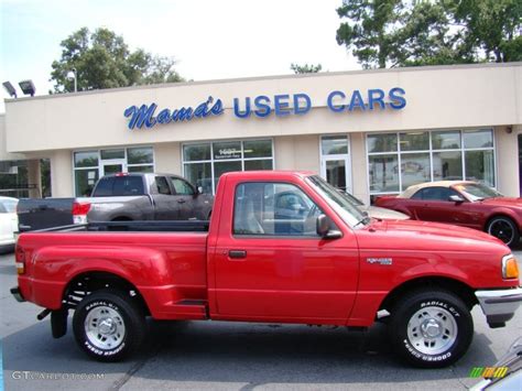 1997 Bright Red Ford Ranger Xlt Regular Cab 51669898