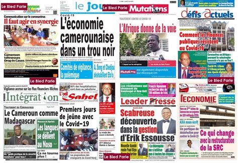 Cameroun La Revue De Presse De Ce Lundi 27 Avril 2020 Lebledparle