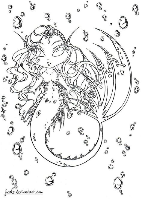 Serenia Chibi By Jusoks On Deviantart Mermaid Coloring Chibi