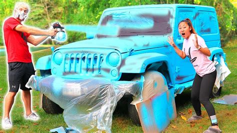 Spray Paint Car Surprise Youtube