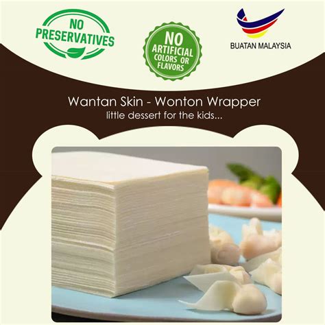 Wantan Skin 400gm Frozen Vacuum Pack Wantan Skin Wonton Wrapper Wonton