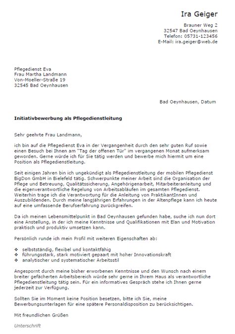 Dabei geht es nicht nur um die hilfe bei alltäglichen tätigkeiten, sondern auch um die seelische unterstützung. Bewerbung - Pflegedienstleiterin, ungekündigt ...