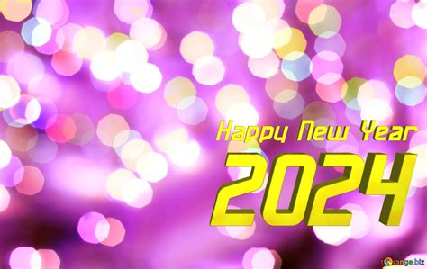 Christmas Background Bokeh Lights Happy New Year 2024 №206863