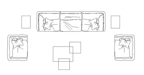 Top view of l shape and curved sofa with round and rectangular coffee tables. Pin on Autocad dwg Files