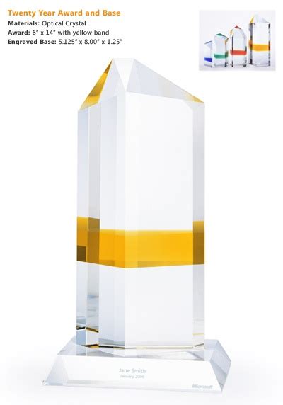 Microsoft 20 Year Service Award