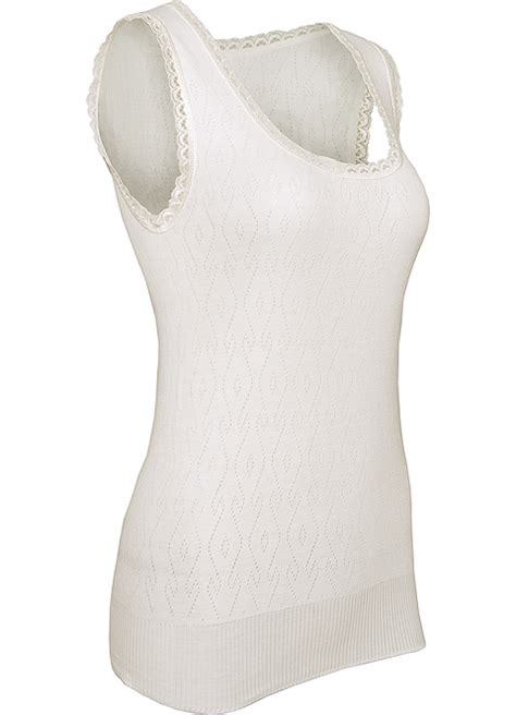 White Swan Sleeveless Thermal Vest Suzanne Charles
