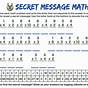 Secret Message Math Worksheet