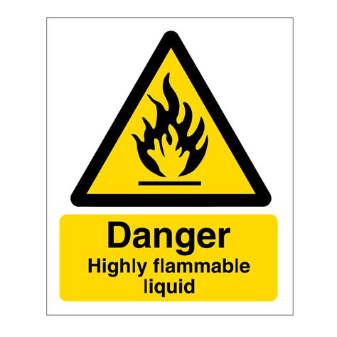 Danger Highly Flammable Liquid Sign Signsonlineie