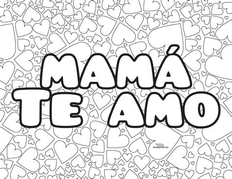 En españa se festeja el 19 de marzo por la festividad de san josé. Mama te amo para colorear y para imprimir en PDF 2021