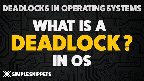 Deadlock In Operating System 4 Conditions Of Deadlocks Deadlock