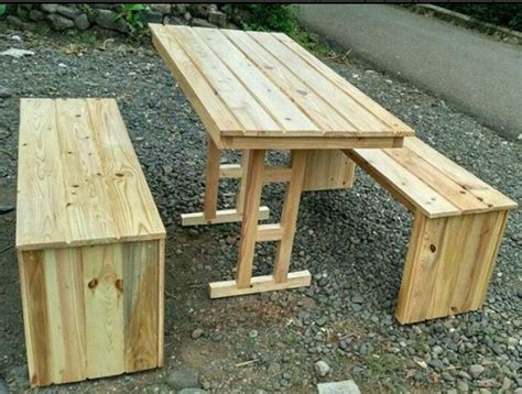 Contoh gambar kursi kayu unik. 12 Contoh Meja Kursi Dari Palet Untuk Cafe Atau Warkop ...