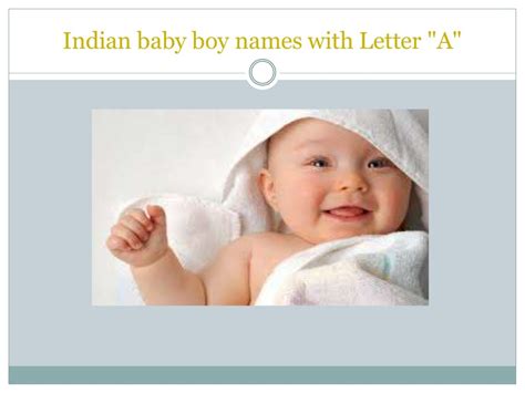 Indian Baby Boy Names With Letter A