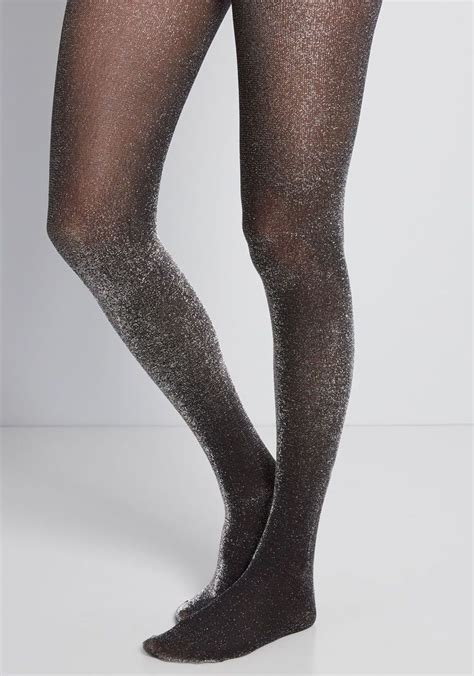 Gimme The Glitter Sparkly Tights In Silver Sparkly Tights Glitter