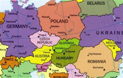 Mapa Político De Europa Grande Para Ver Con Detalle