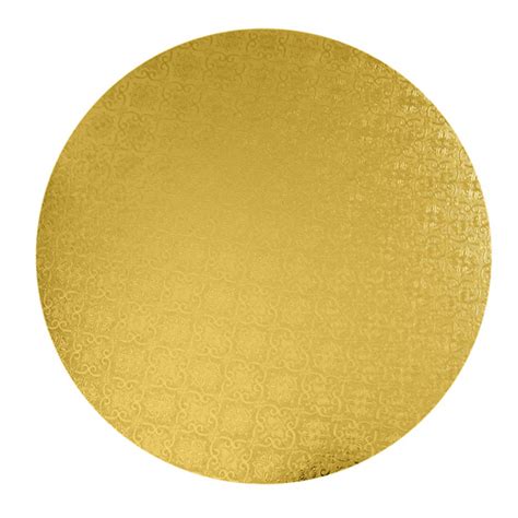 Round Gold Foil Cake Board 8 X 14 High Pack Of 12 Round Cake Boards