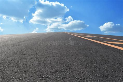 Road Floor And Sky Background Stock Image Image Of Journey Country