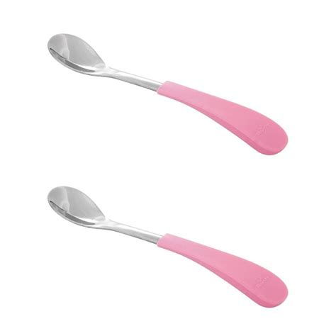 Avanchy Stainless Steel Infant Spoons 2 Pack Younger Babies Baby