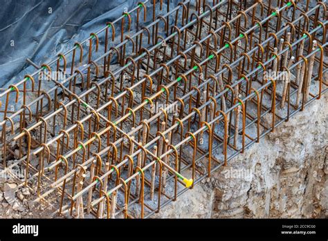 Industrial Rebars Used For Reinforcement During Piling Construction