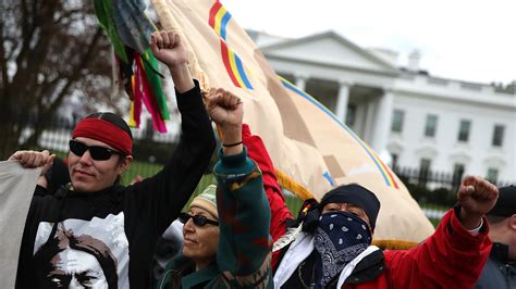 Native Americans Protested The Dakota Access Pipeline In Washington D C Teen Vogue