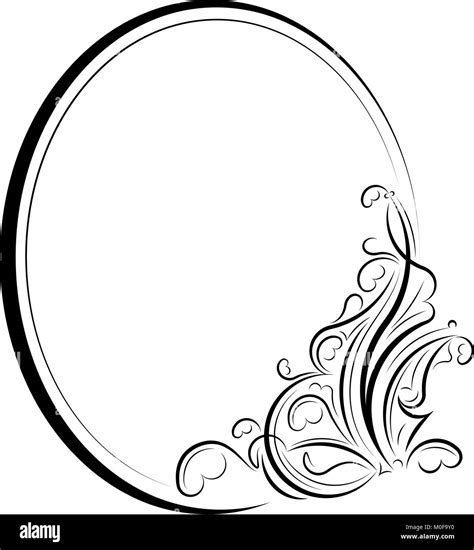 Elegant Oval Frame Vector Stock Vector Image And Art Alamy