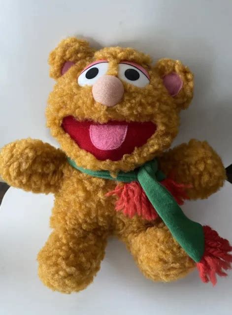 Vintage 1987 Mcdonalds Baby Fozzie Bear Muppets Christmas Plush Toy
