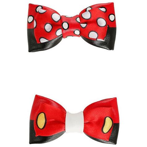 Disney Mickey Minnie Cosplay Hair Bow Set Hot Topic £511 Liked On