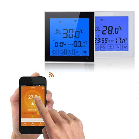 Wifi Lcd Thermostat Touch Screen Smart Temperature Thermostats Wireless