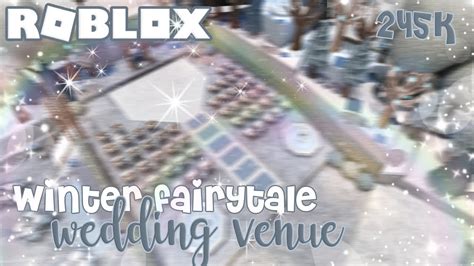 Bloxburg Speedbuild Magical Winter Wedding Venue Roblox 245k Youtube