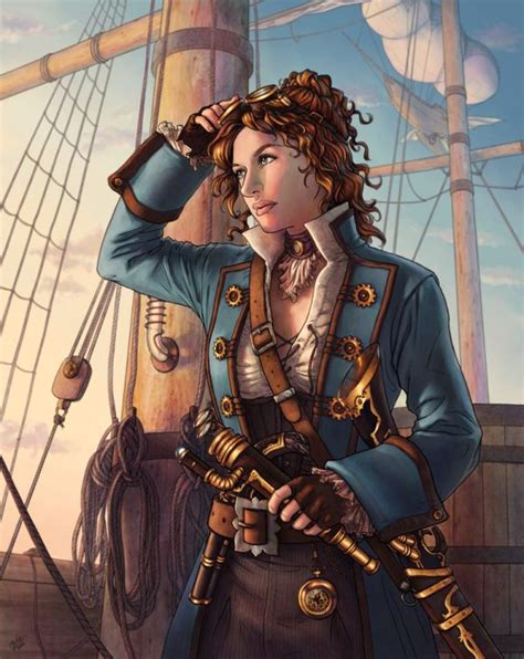 Pirate Woman Steampunk Characters Pirate Art