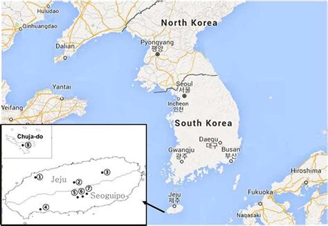 These pictures of this page are about:map of south korea and jeju. Map of the Korean Peninsula with collecting localities on ...