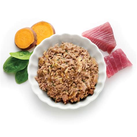 To avoid grains and other starchy additions, consider feeding wet or frozen recipes. Blue Buffalo Healthy Gourmet Flaked Tuna Canned Cat Food