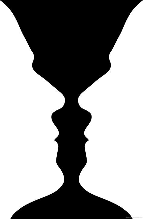 Optical Illusion Vase Or Face